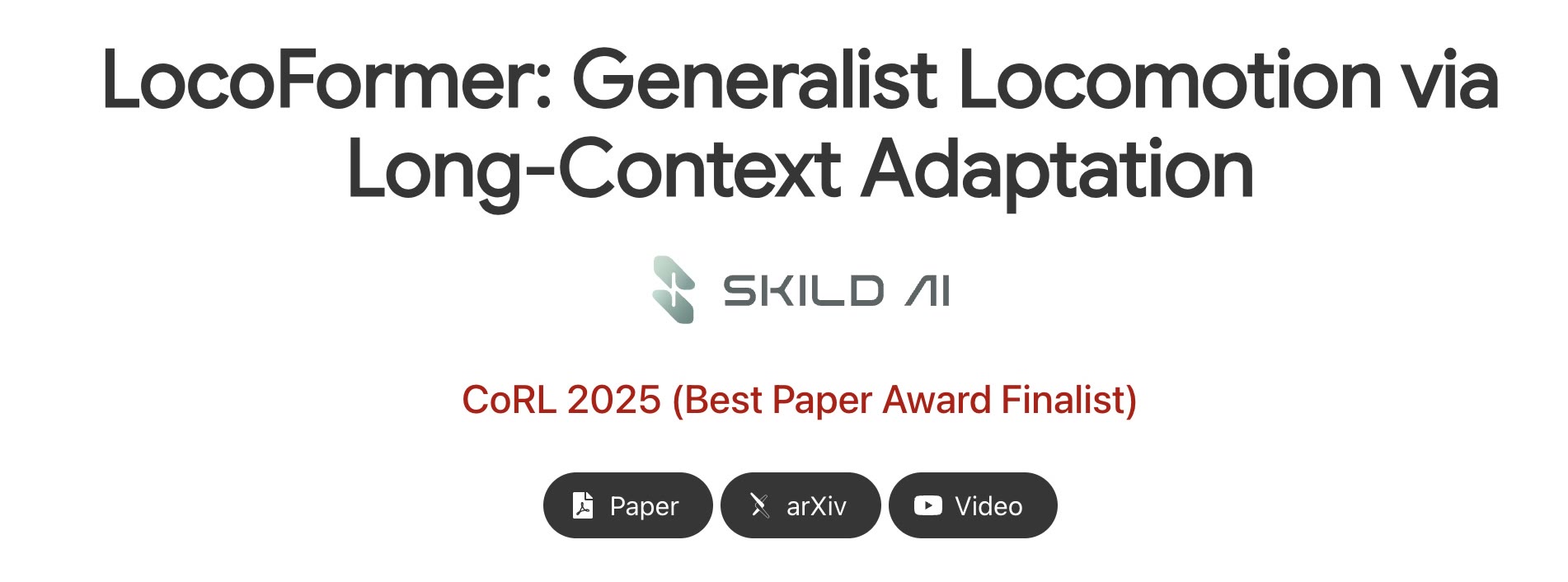 LocoFormer: Generalist Locomotion via Long-context Adaptation
